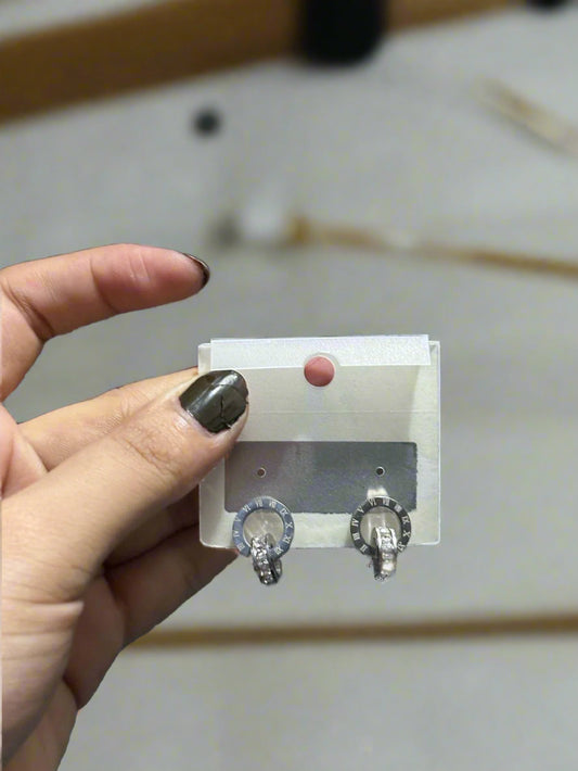 Earrings Roman Numeral Stud