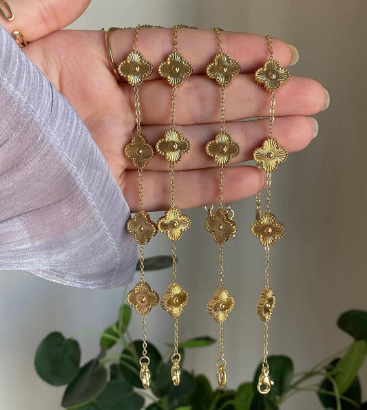 Gold Clover Bracelet